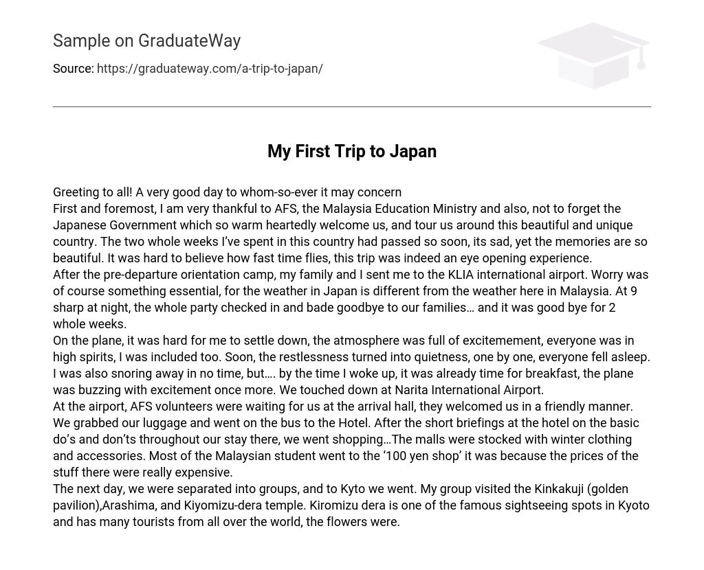 my-first-trip-to-japan-351-words-free-essay-example-on-graduateway