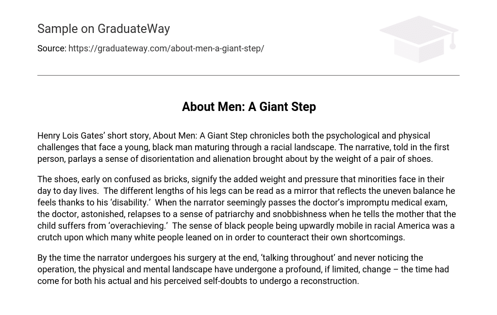 About Men: A Giant Step