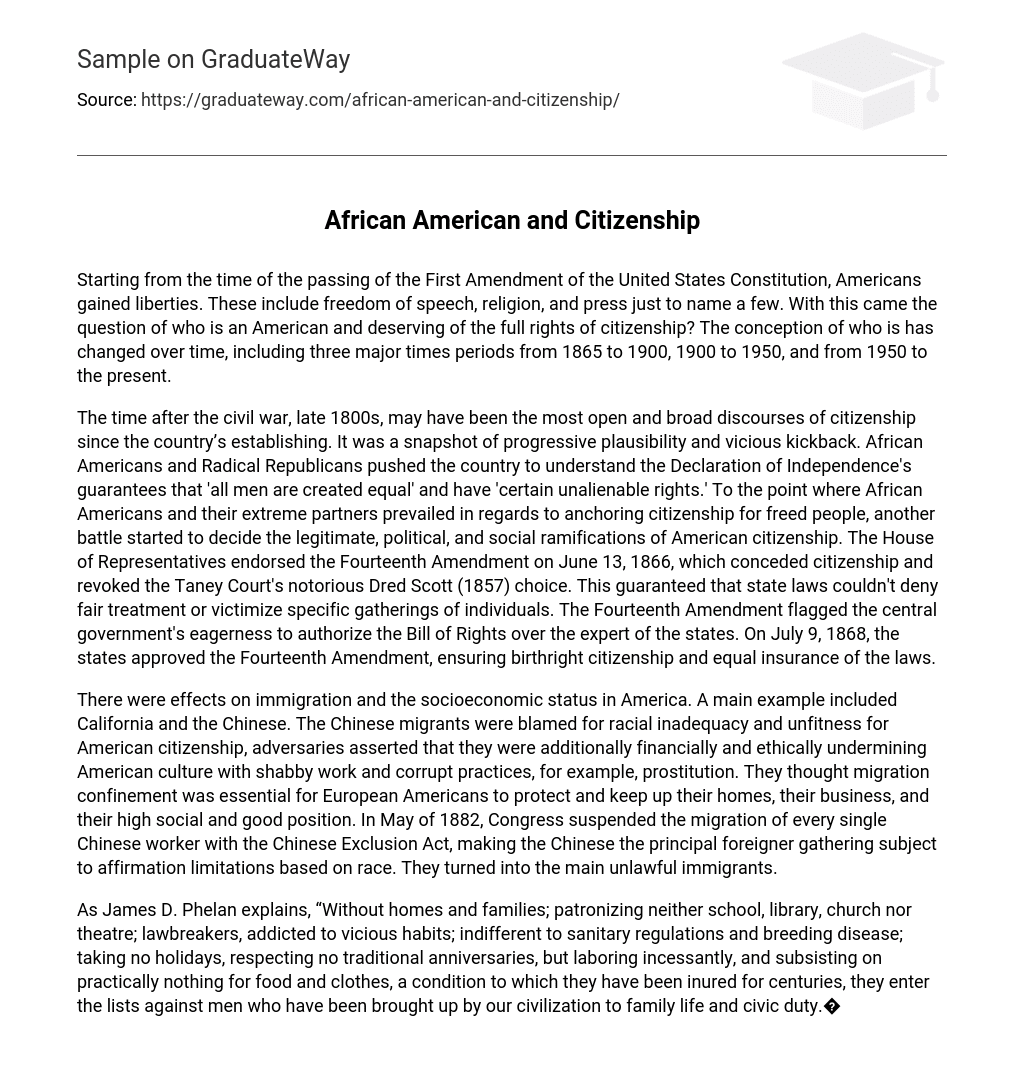 African American and Citizenship