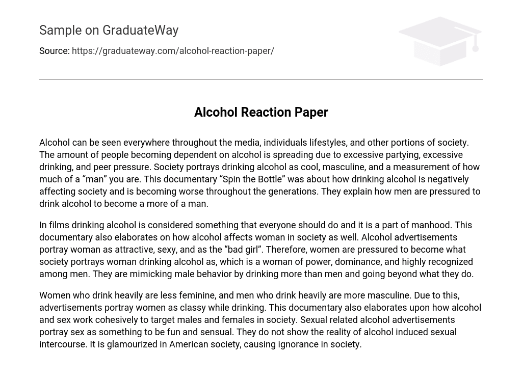 Alcohol Reaction Paper