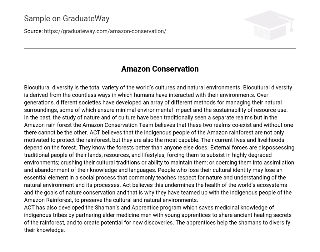 Amazon Conservation