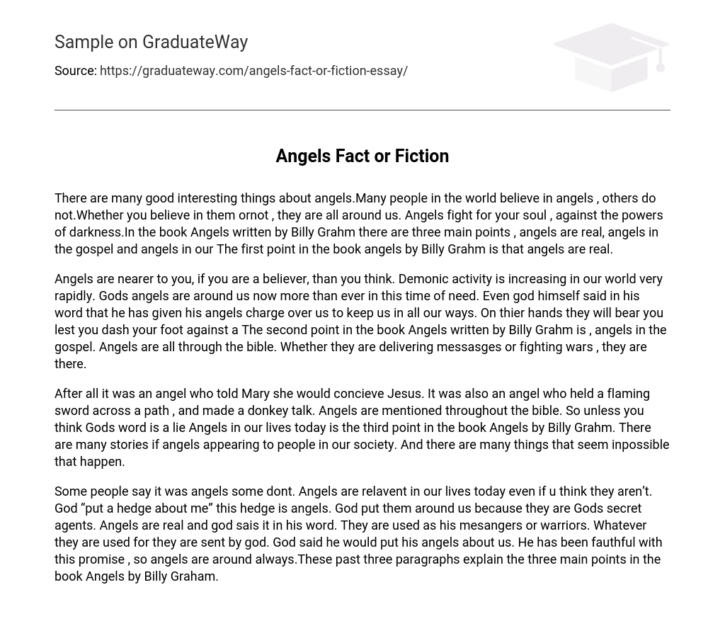 Angels Fact or Fiction