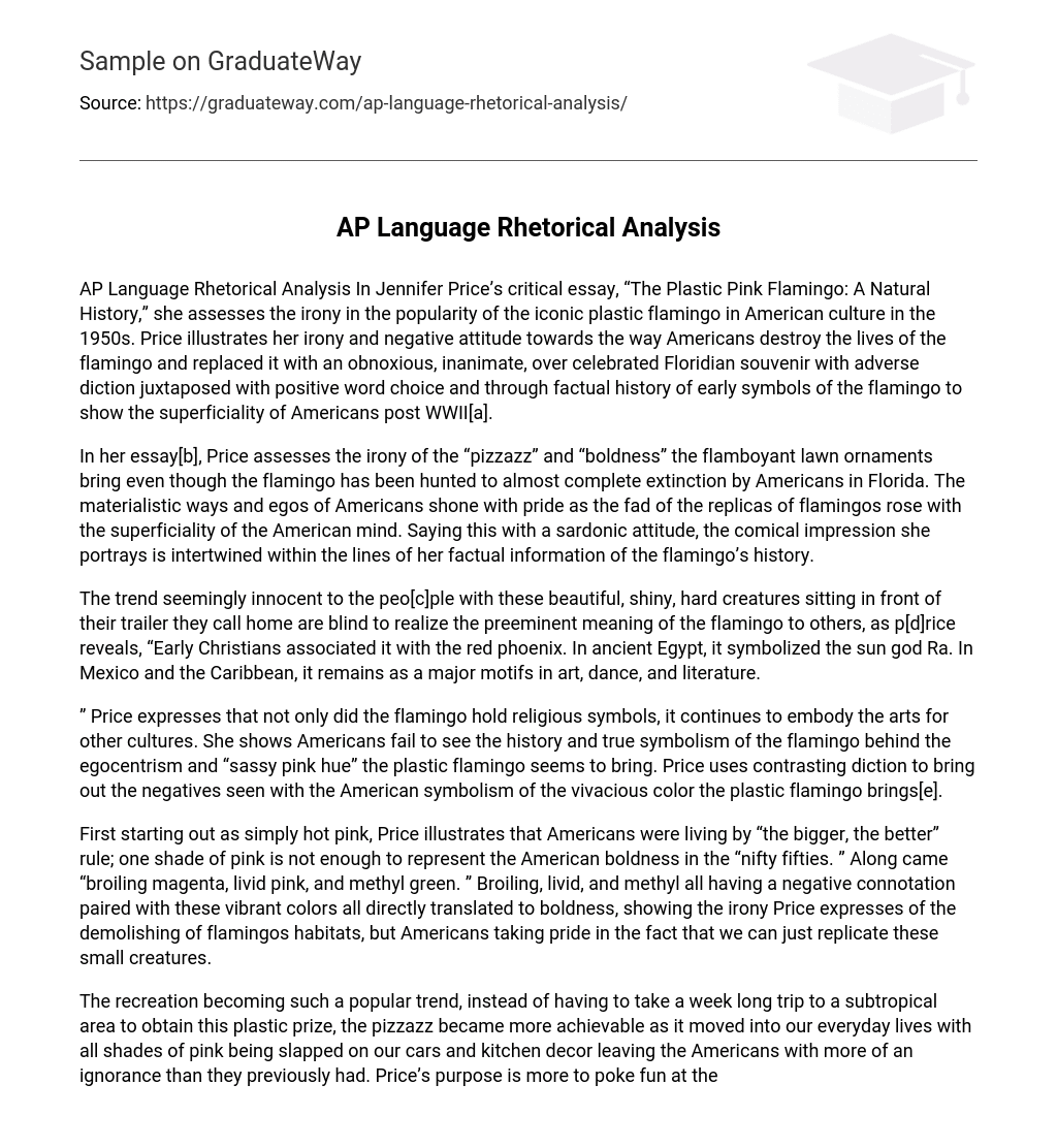 ap language rhetorical analysis thesis