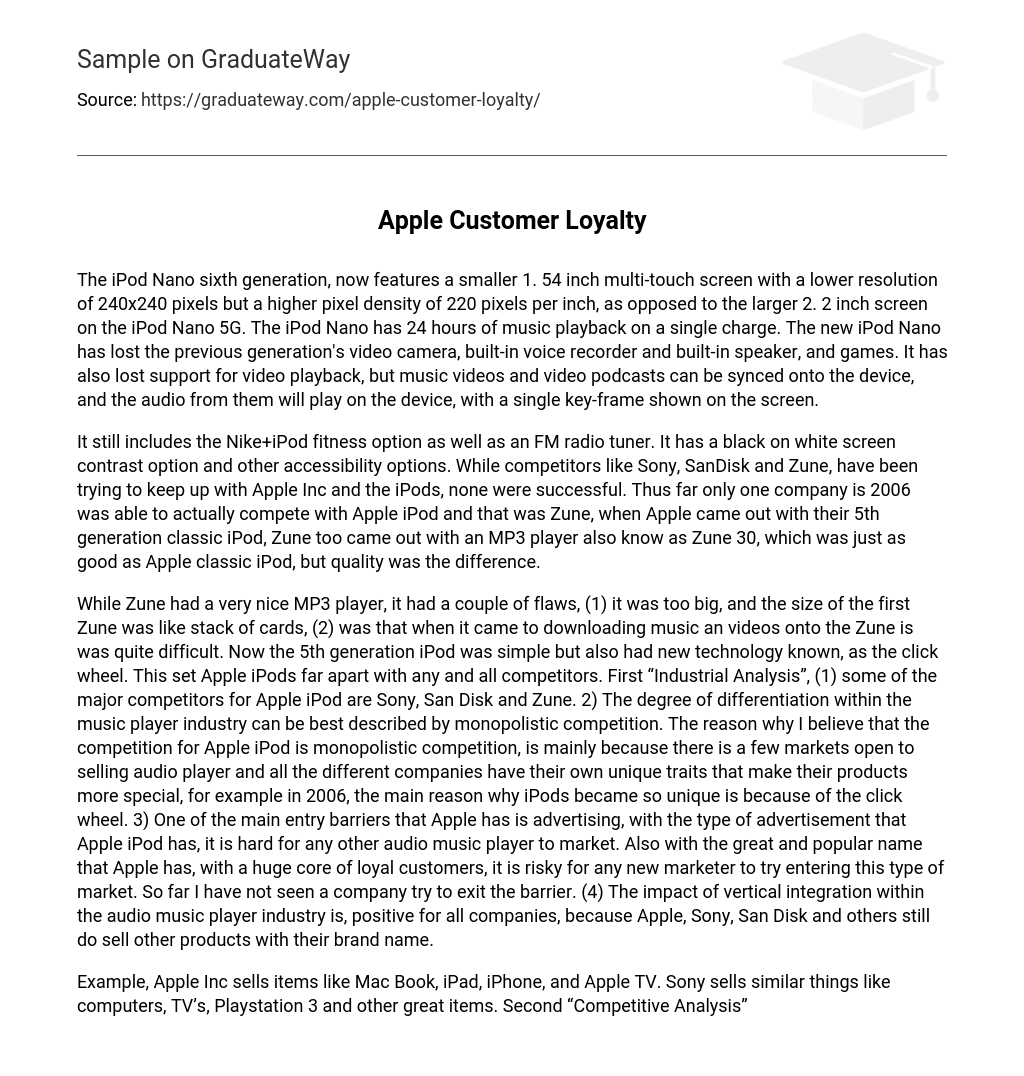 Apple Customer Loyalty