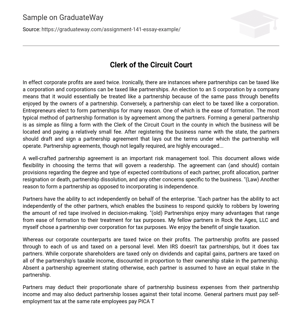 Clerk of the Circuit Court