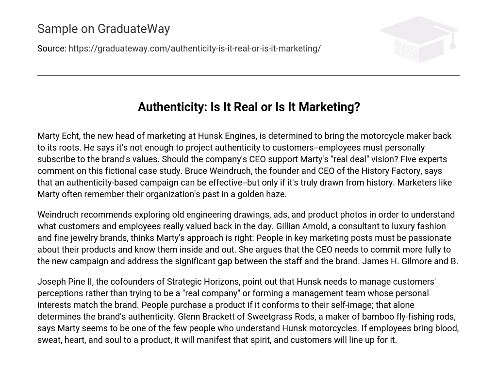 Authenticity: Is It Real or Is It Marketing?