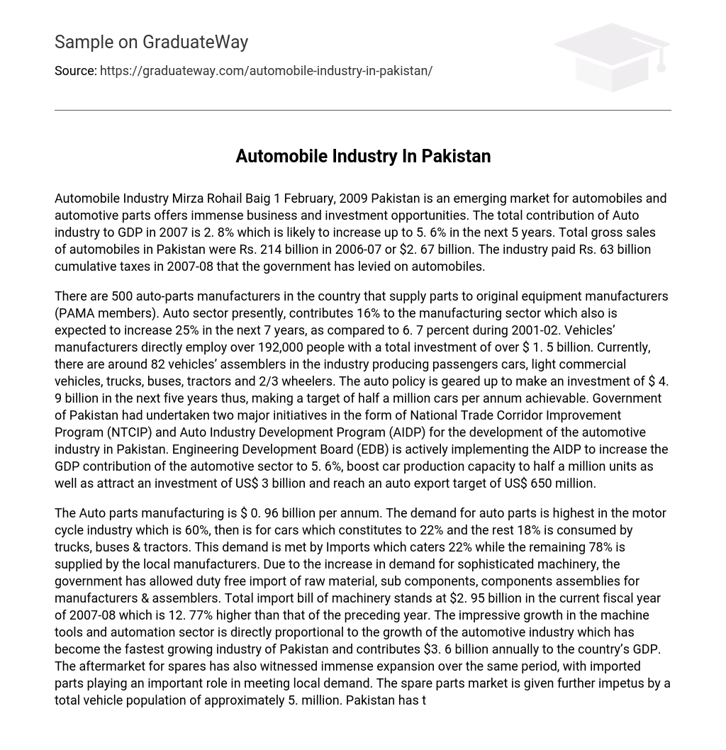 automobile-industry-in-pakistan-essay-example-graduateway