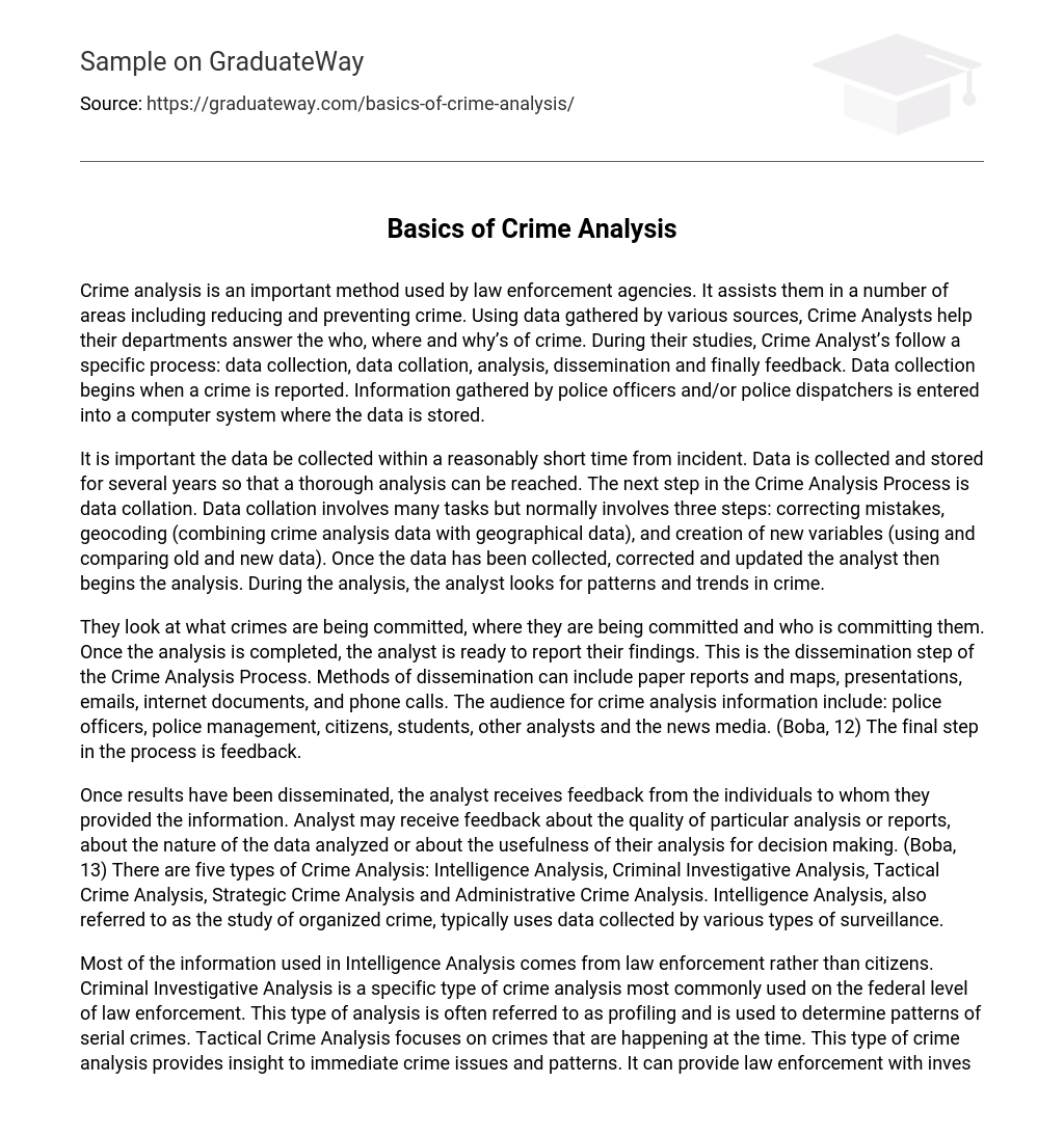 Basics of Crime Analysis