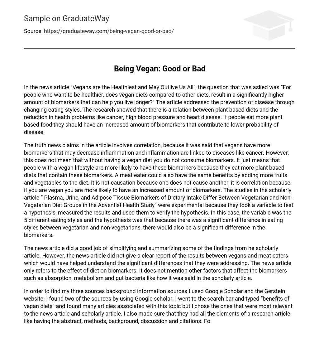 vegan essay conclusion