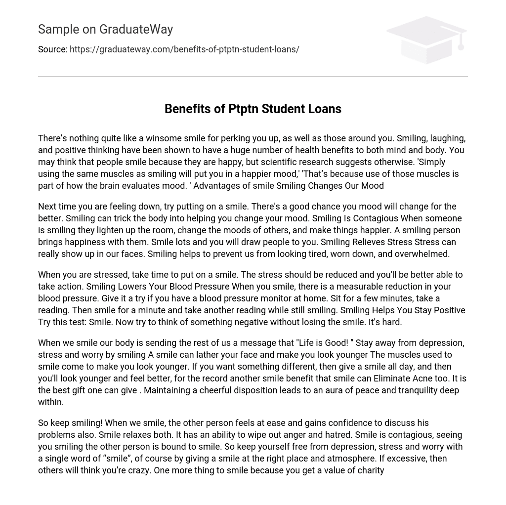 Benefits of Ptptn Student Loans