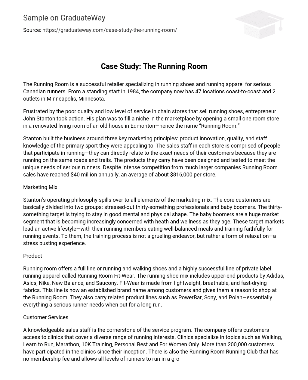 Case Study: The Running Room