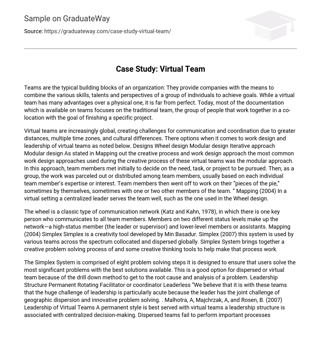 Case Study: Virtual Team