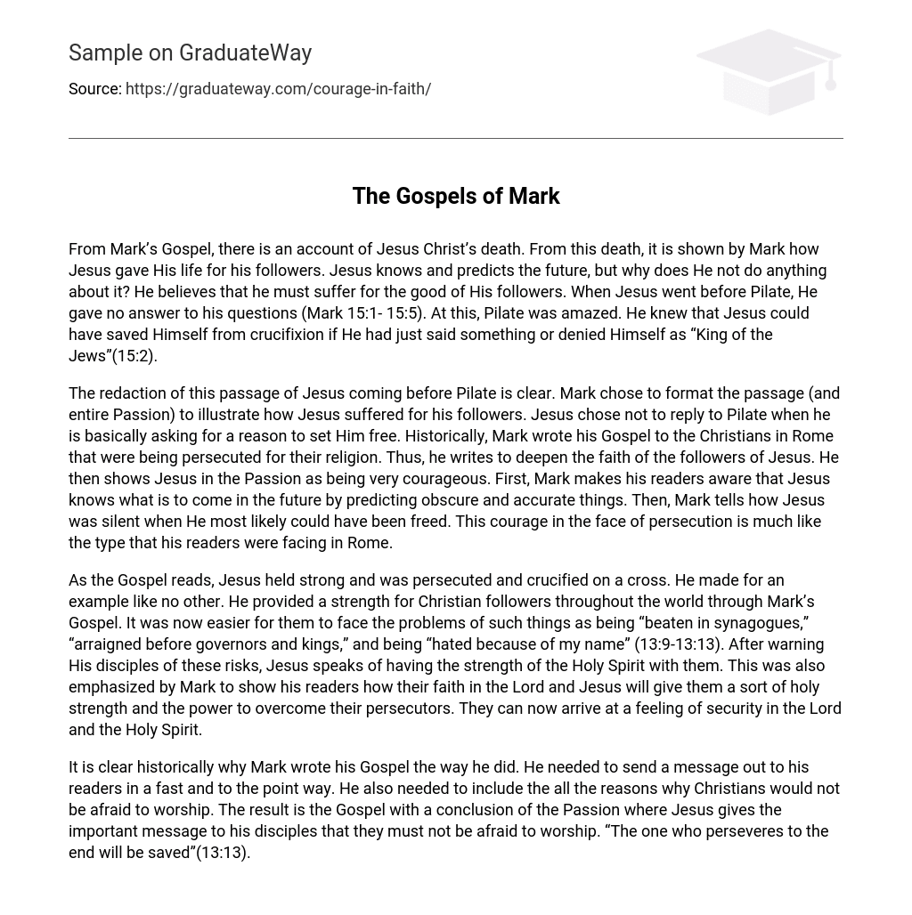 The Gospels of Mark