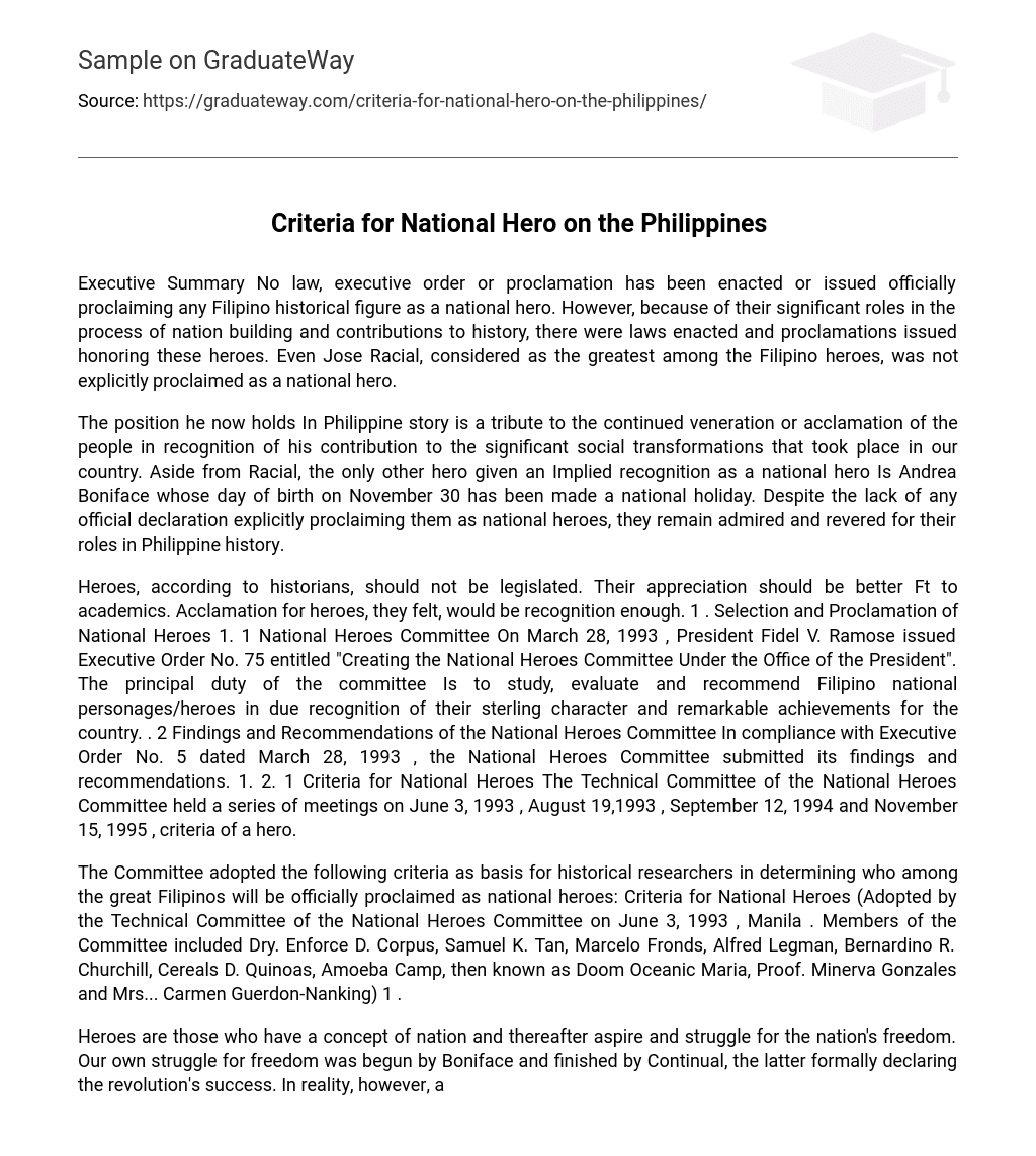 philippine national heroes essay