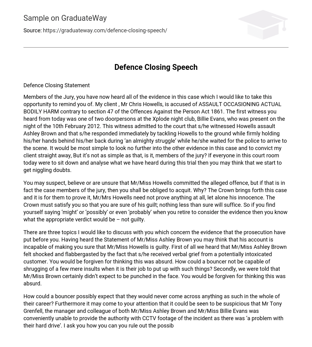 speech closing lines examples for students