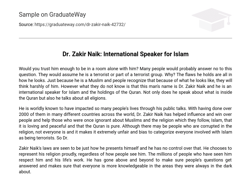 Dr. Zakir Naik: International Speaker for Islam