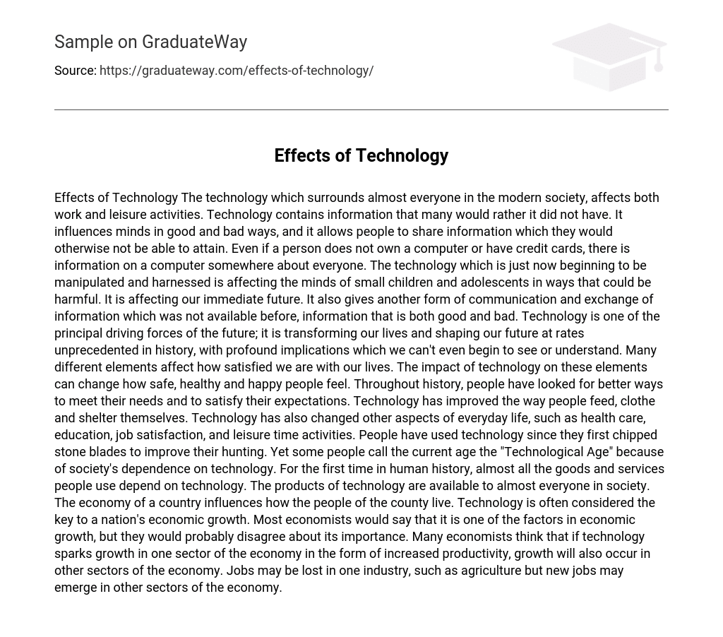 Effects of Technology
