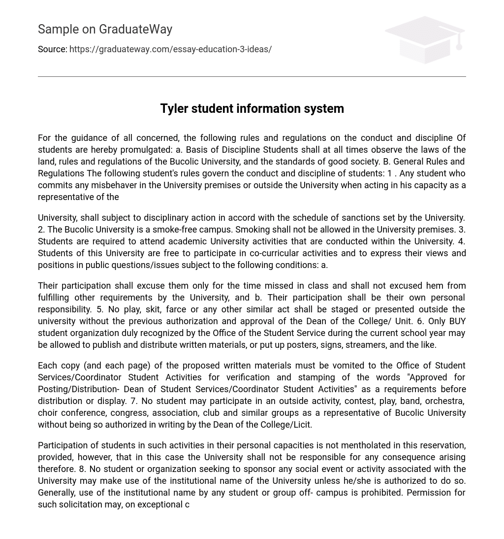 Tyler student information system