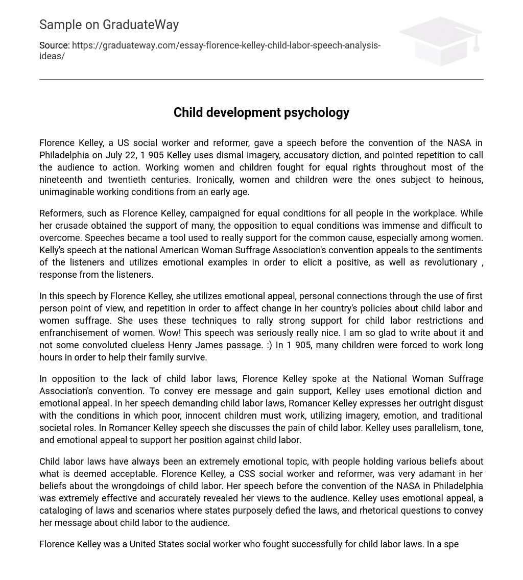 Child development psychology