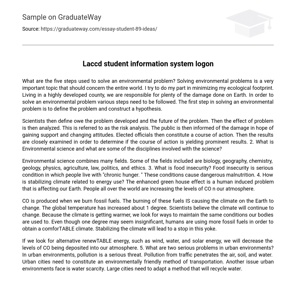Laccd student information system logon