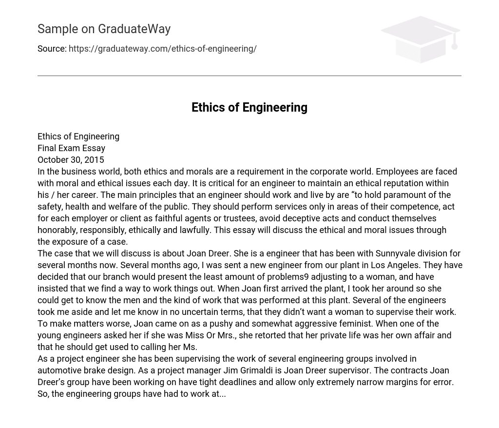 Ethics of Engineering