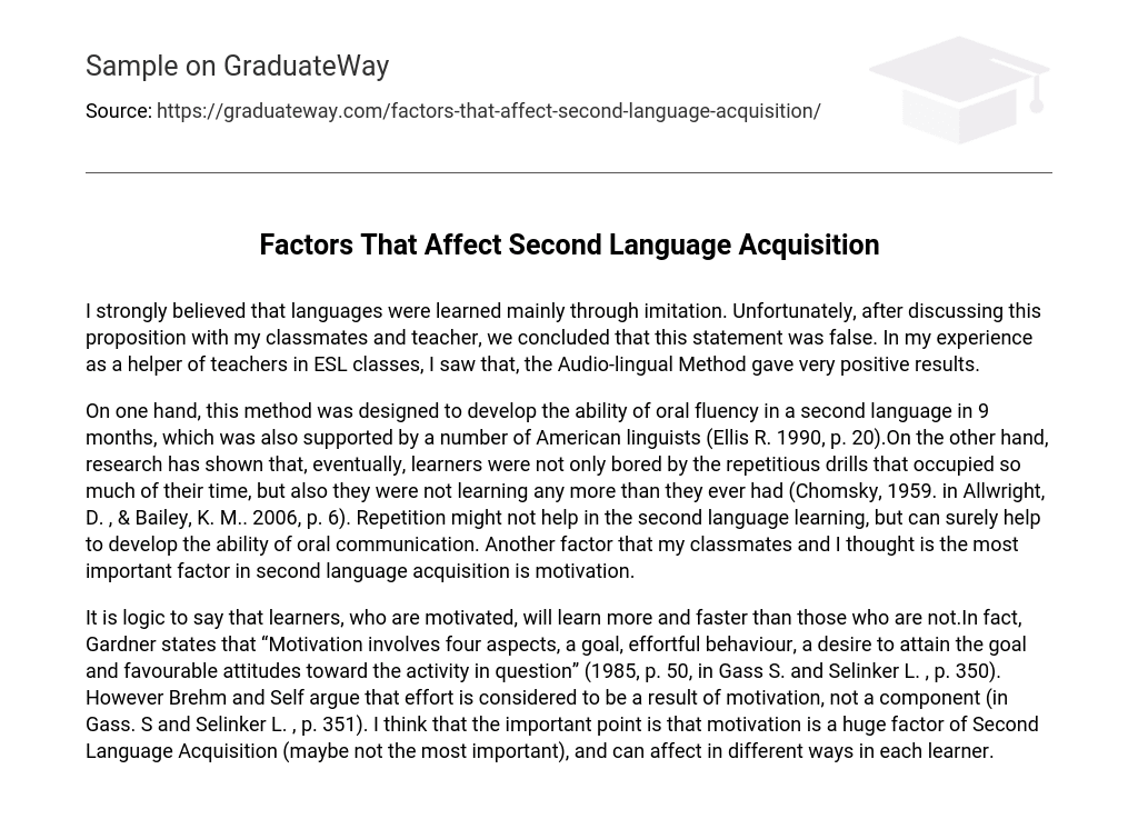 How Does Personality Affect Second Language Learning