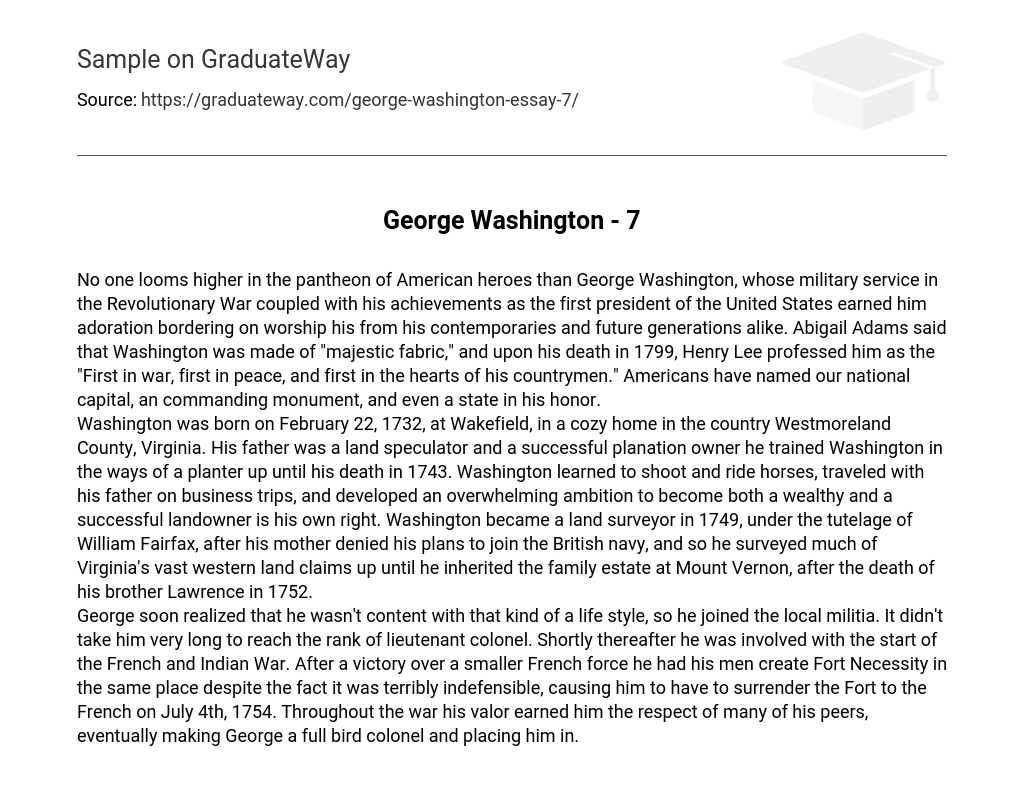George Washington – 7