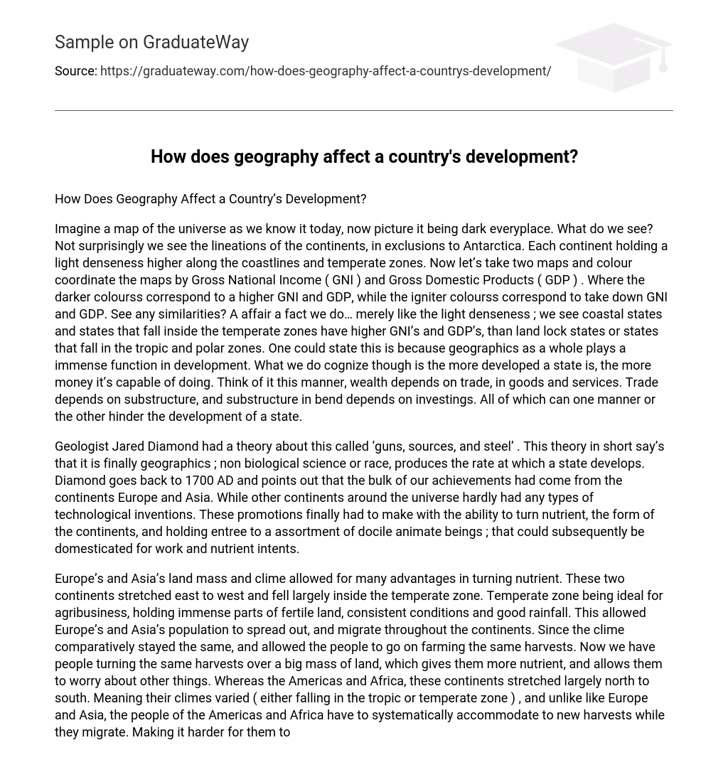 development geography essay topics