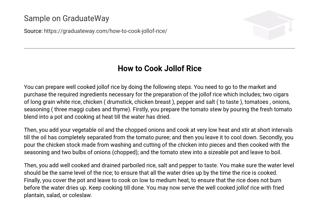How to Cook Jollof Rice