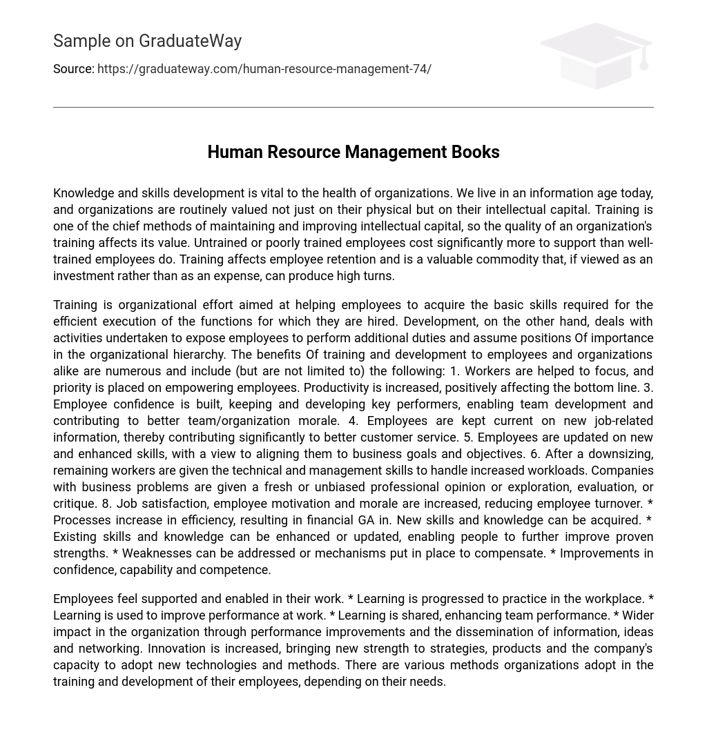 Human Resource Management Books