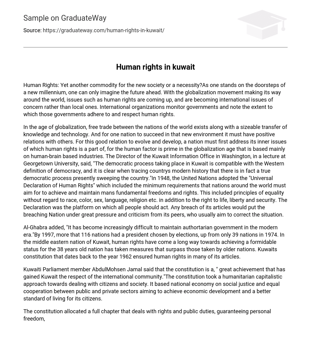 Human rights in kuwait