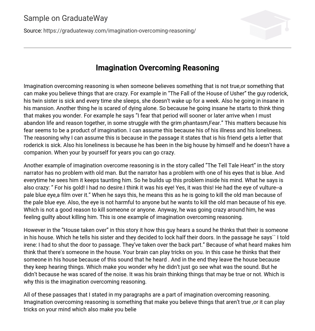 example of essay on imagination