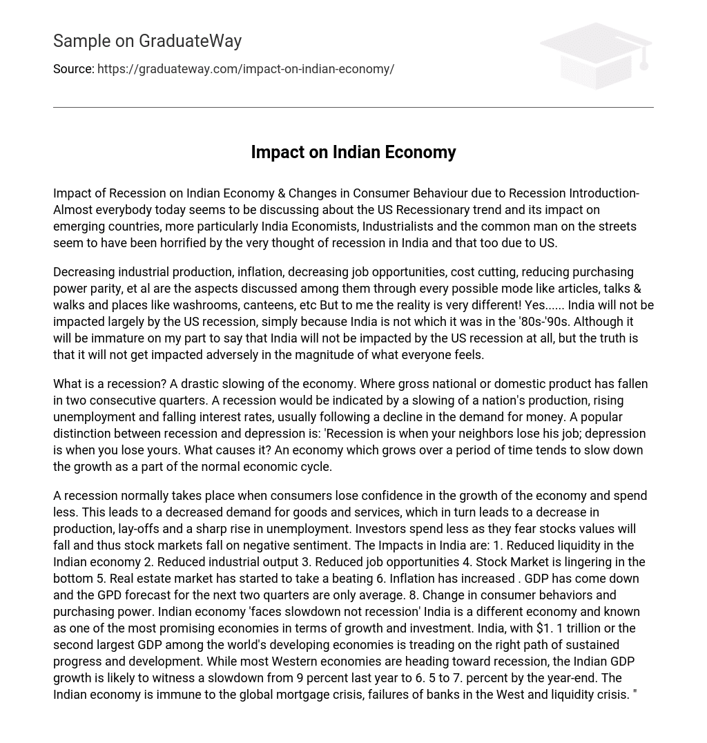 current status of indian economy essay