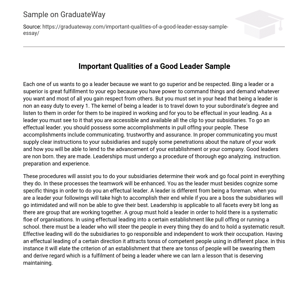 important-qualities-of-a-good-leader-sample-essay-example-graduateway