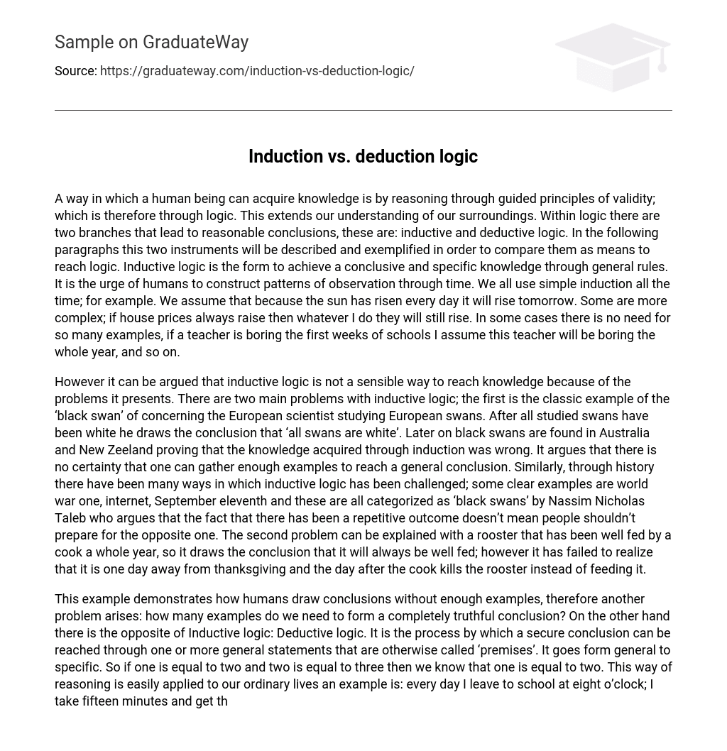 induction essay pdf