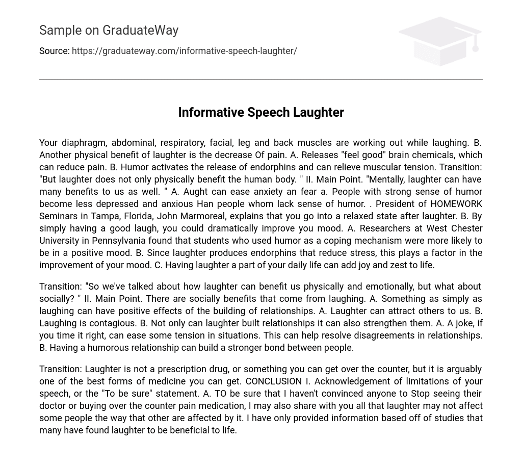 Informative Speech Laughter