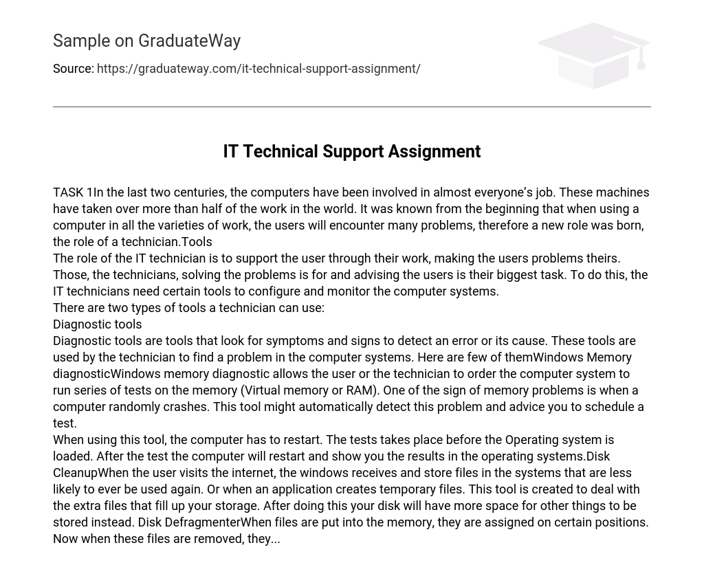 IT Technical Support Assignment
