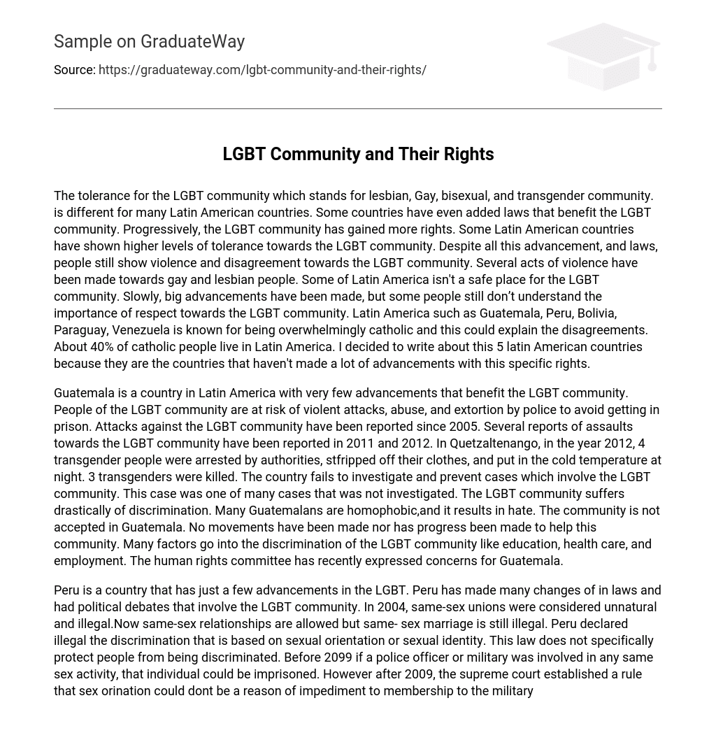 LGBT Community and Their Rights