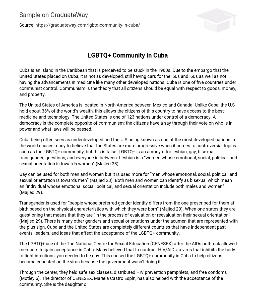 LGBTQ+ Community in Cuba 