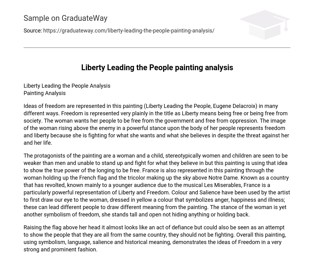 Liberty Leading the People painting analysis