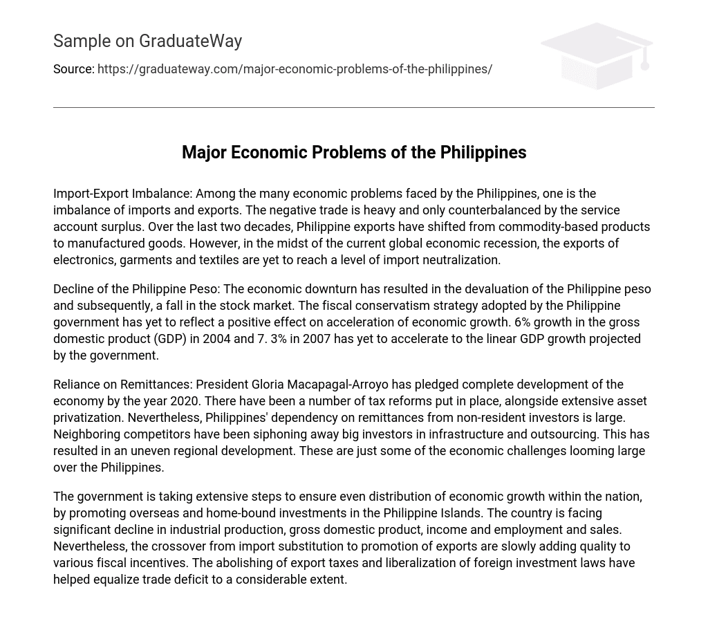 philippine economy before and now essay brainly