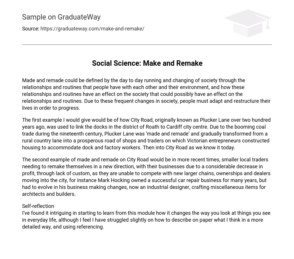 Social Science: Make and Remake