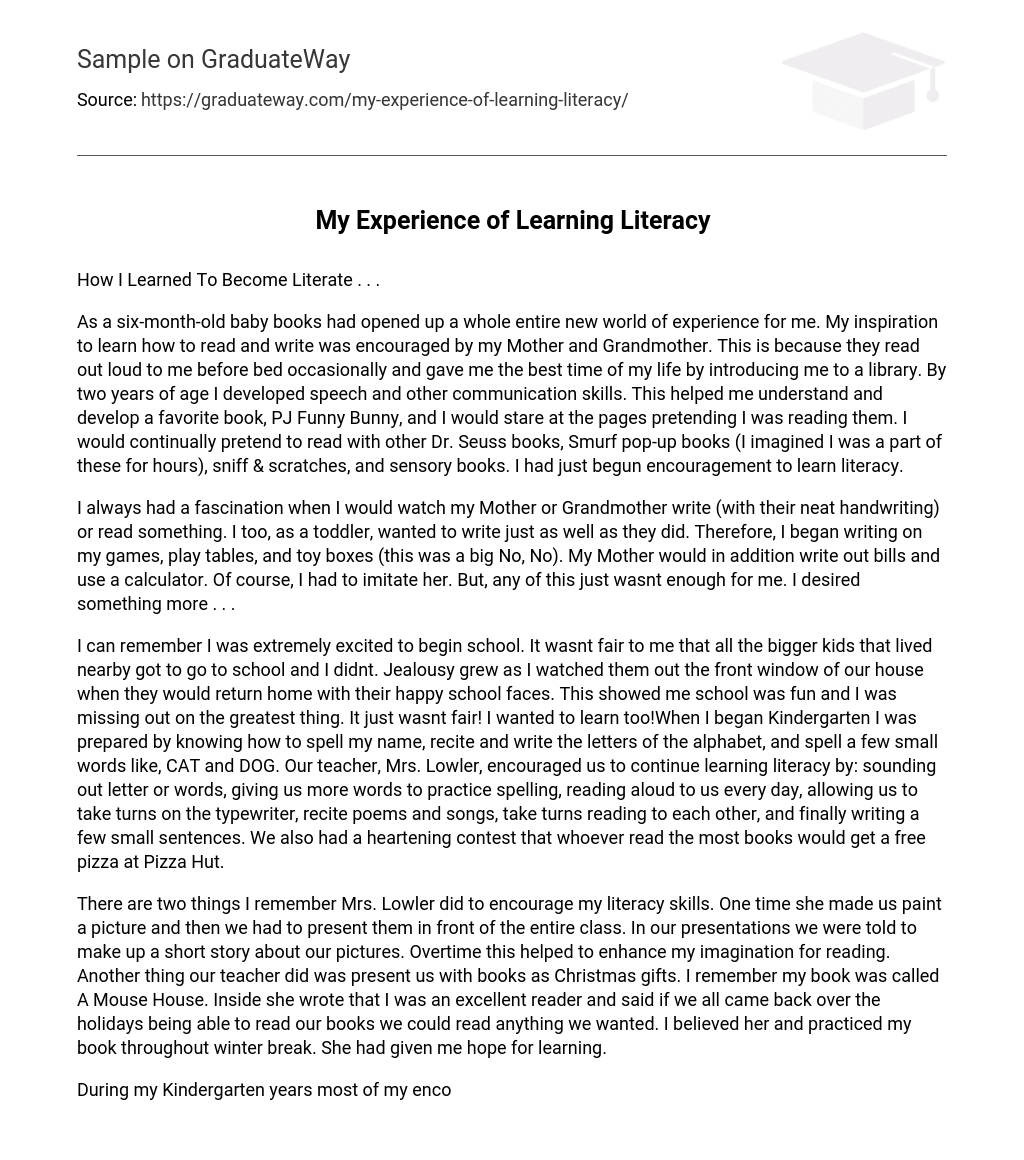 learning through experience essay