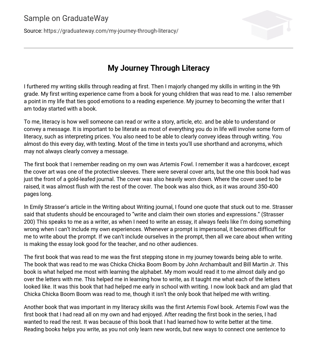 My Journey Through Literacy