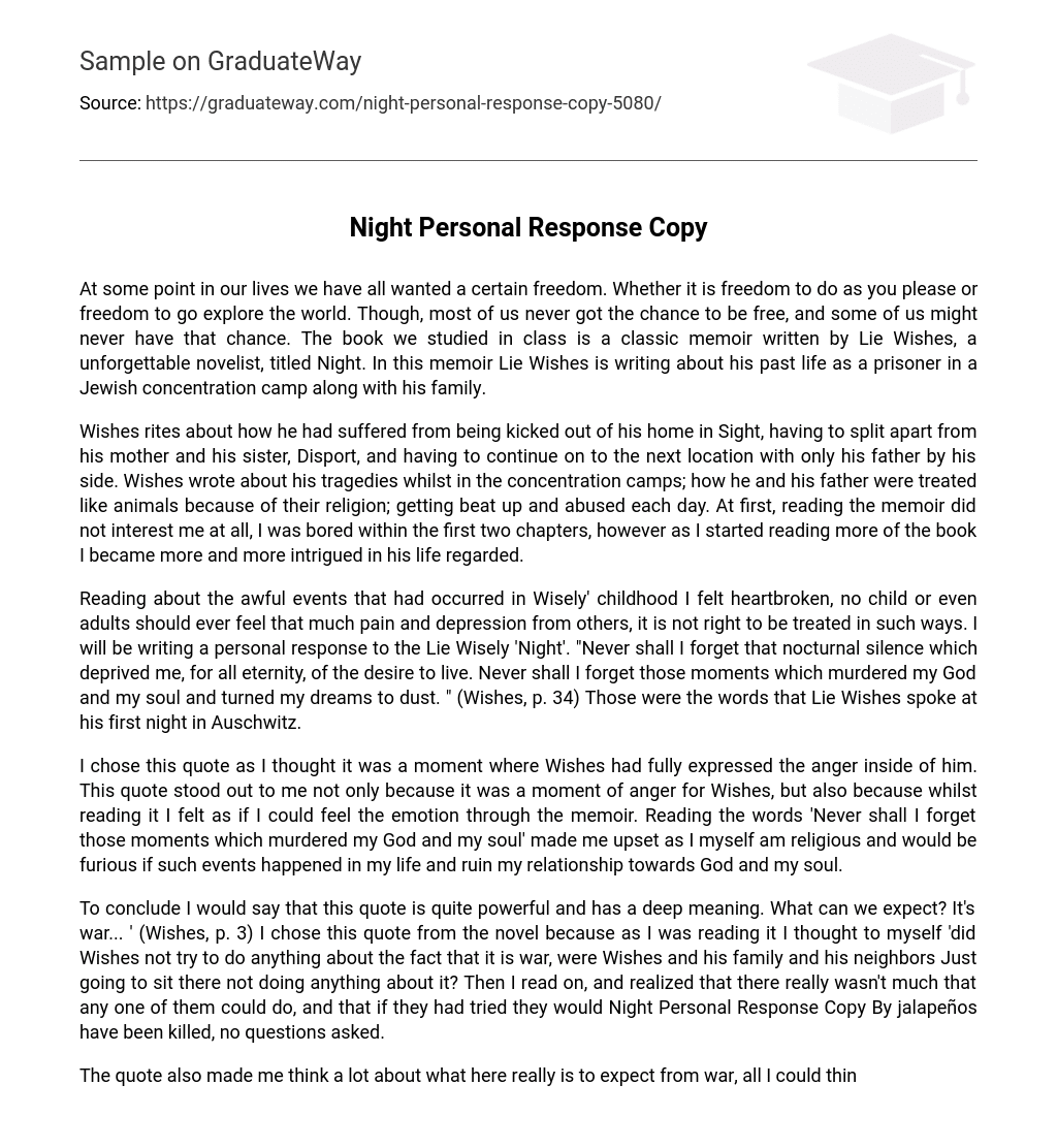 Night Personal Response Copy