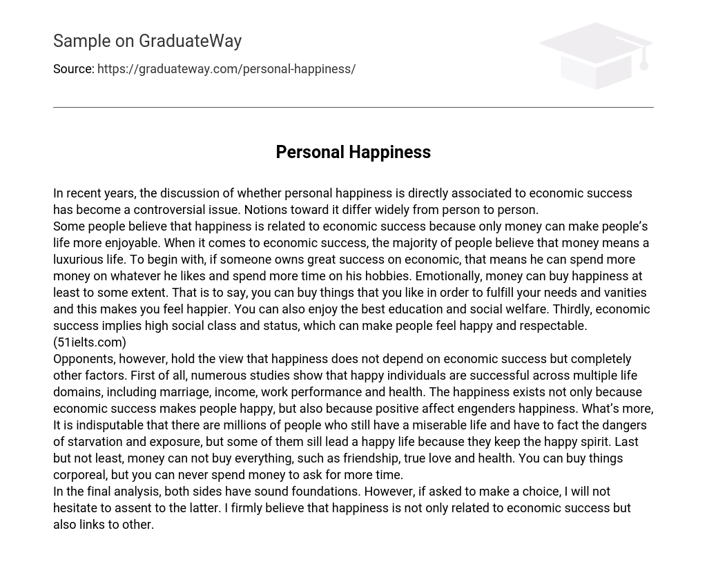 Personal Happiness
