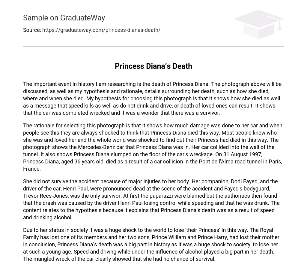 Princess Diana’s Death
