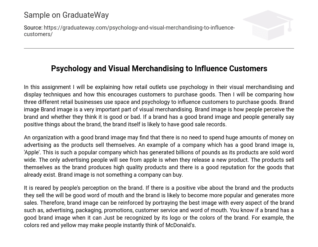 Psychology and Visual Merchandising to Influence Customers