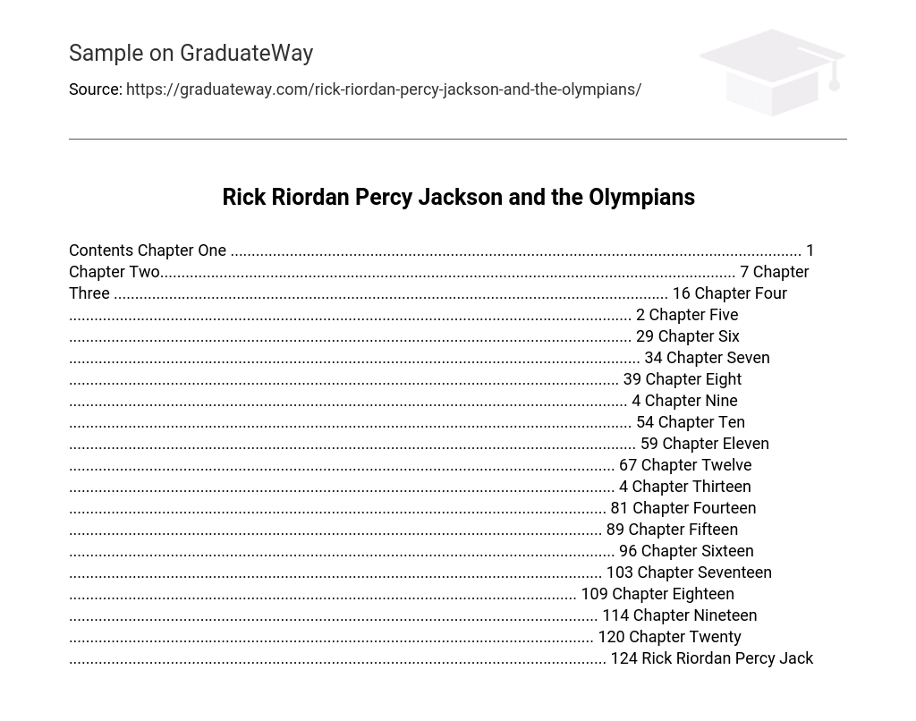 Rick Riordan Percy Jackson and the Olympians