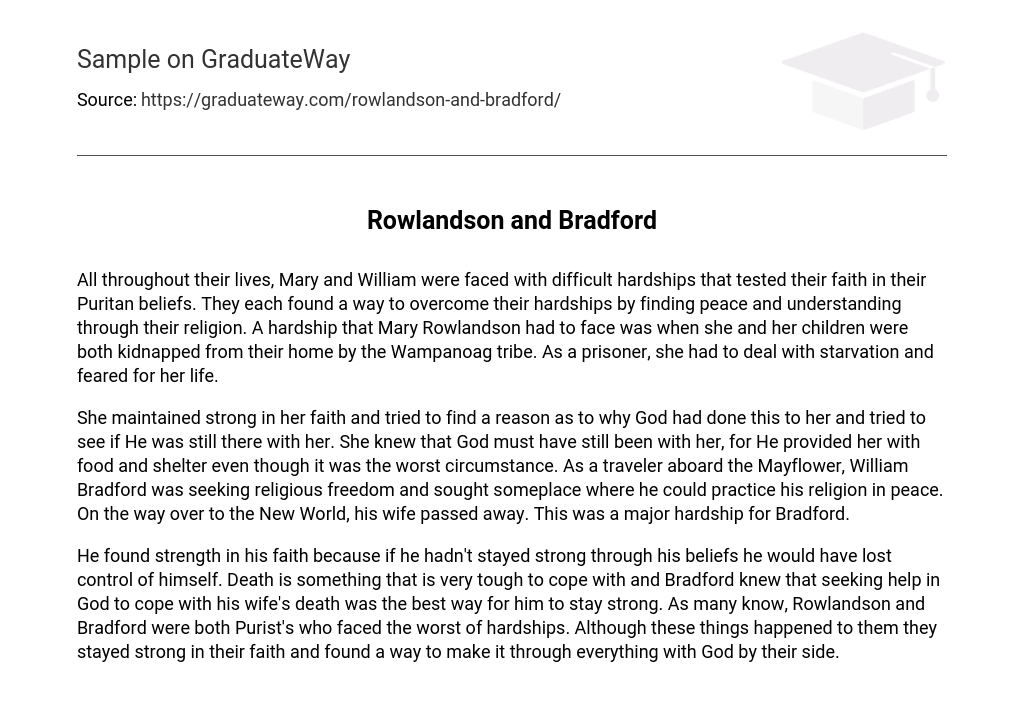 Rowlandson and Bradford